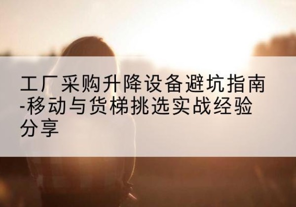铁山移动式升降机怎么选-工厂采购升降设备避坑指南-移动与货梯挑选实战经验分享